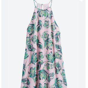 EVERLY Isolde Dress Pink Green Floral Halter Stitch Fix Medium